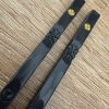 baguettes japonaises originales Noires Baguettes Japonaises Originales - Design Ondulées et Fleuries